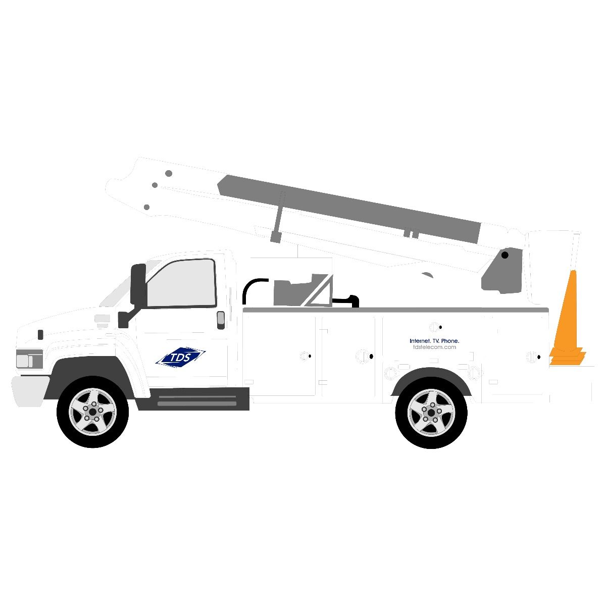 Chevy Silverado Bucket Truck - No Stripes Repair